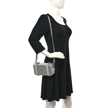Christian Dior X RIMOWA Aluminum Personal Clutch On Strap Silver 2 of 12
