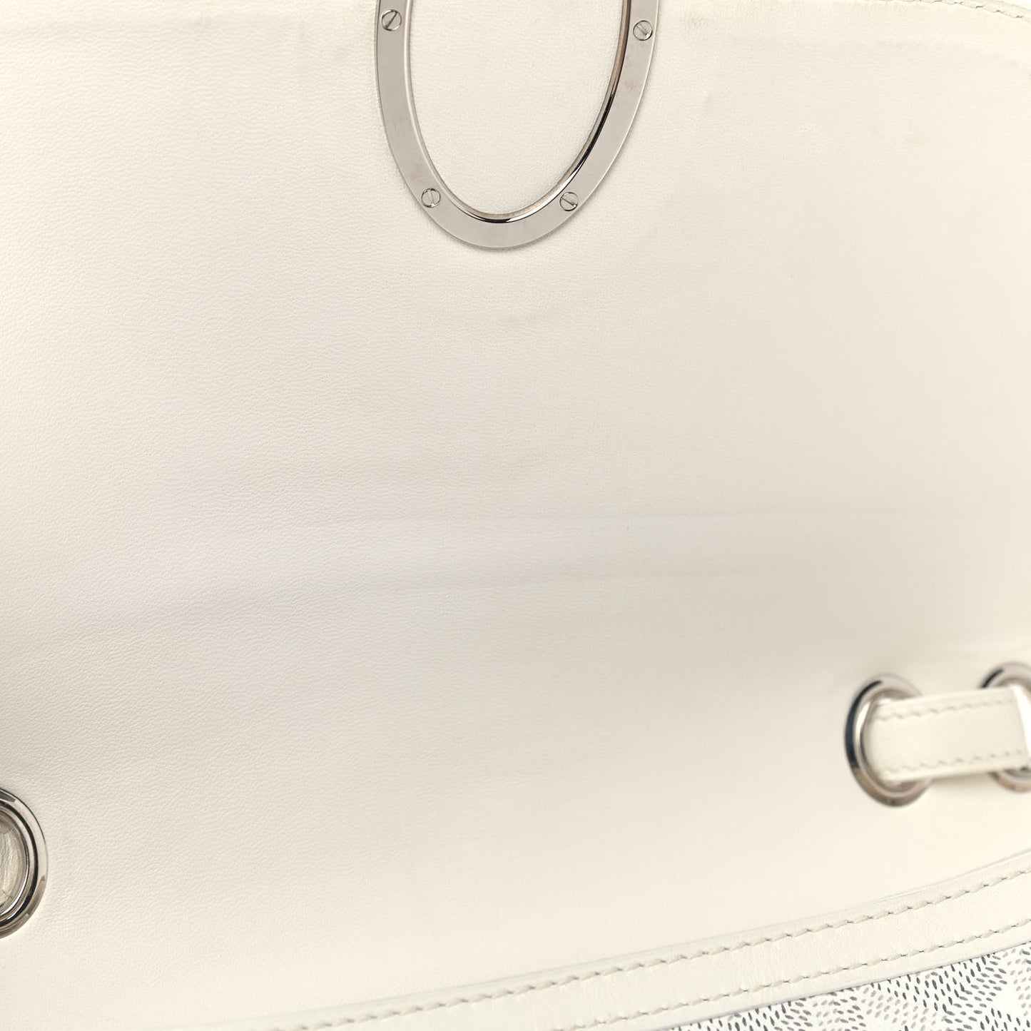 Goyardine 233 PM Shoulder Bag White