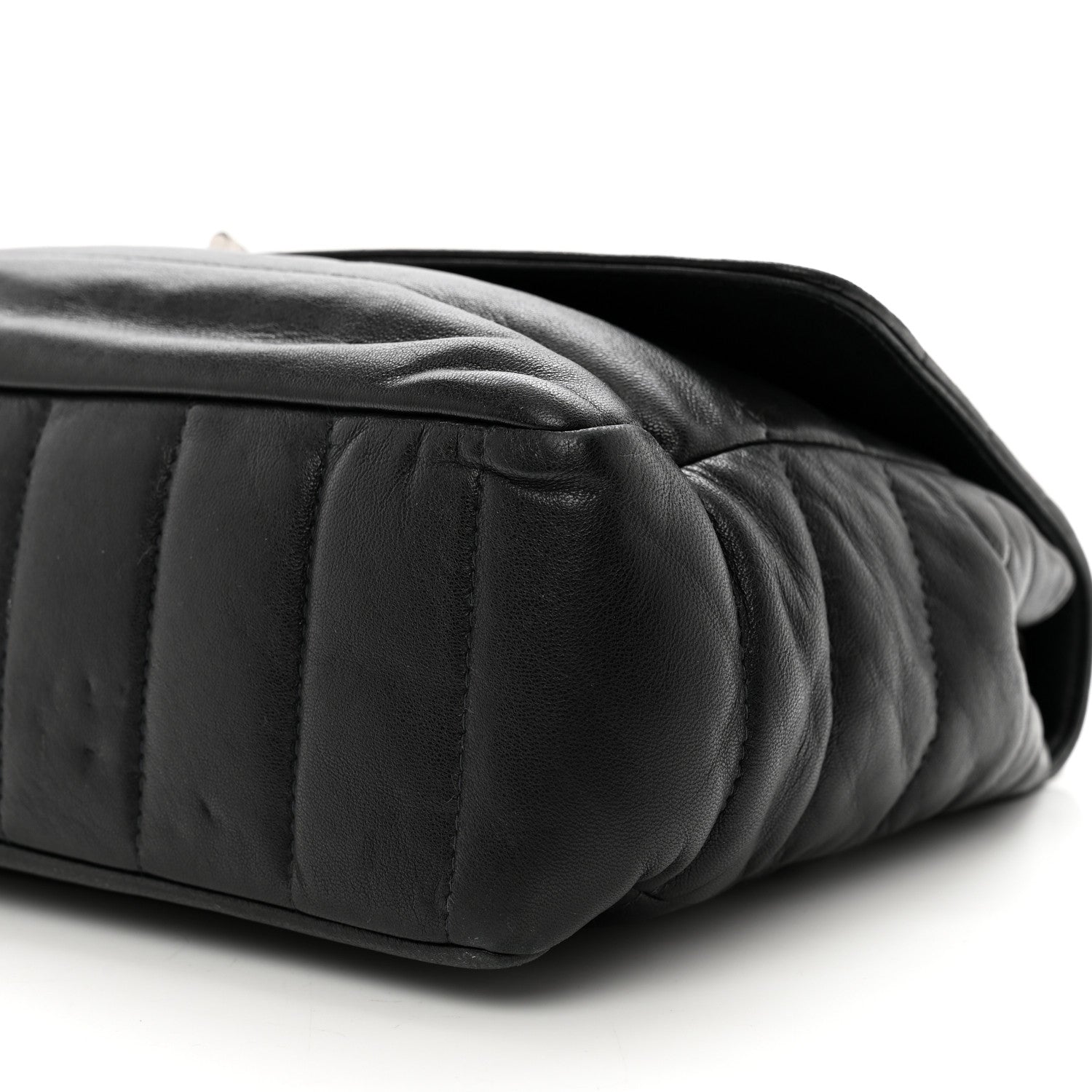 Chanel Lambskin Horizontal Quilt Jumbo Mademoiselle Flap Black 10 of 10