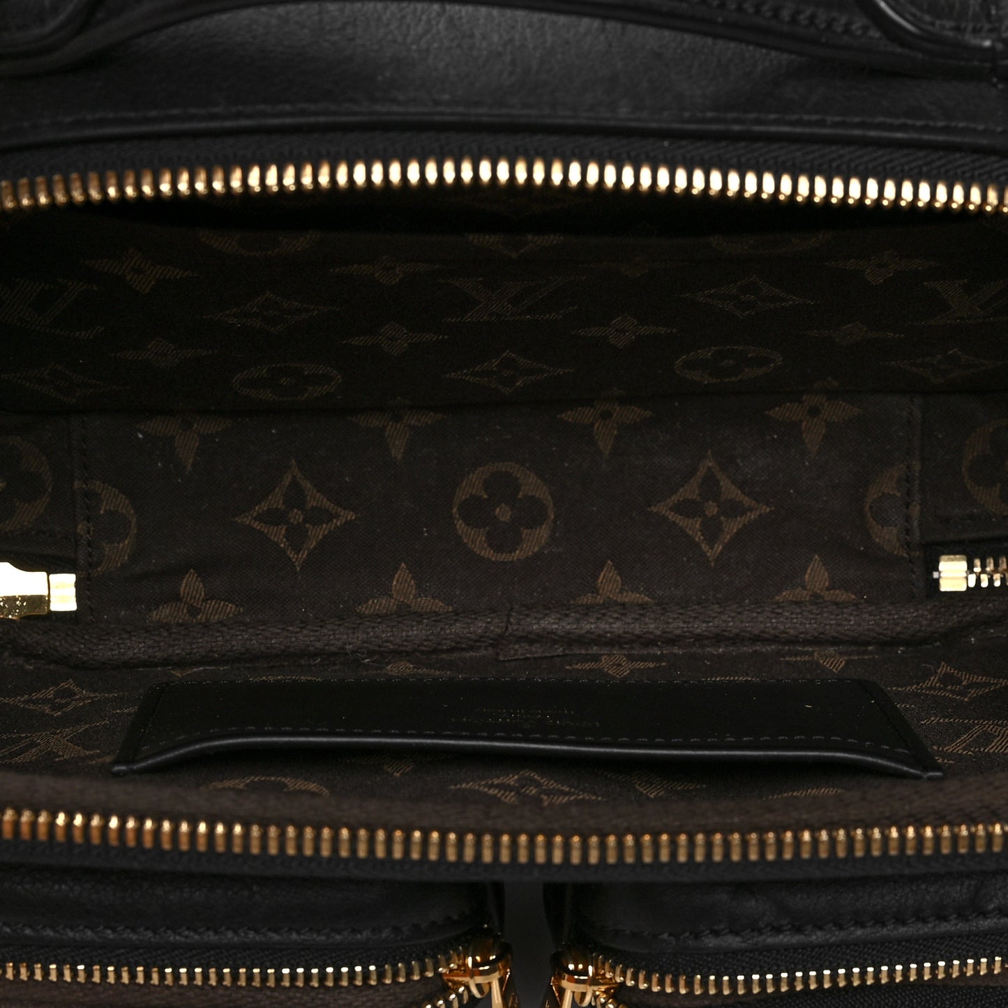 Calfskin Monogram Embossed Utility Crossbody Black