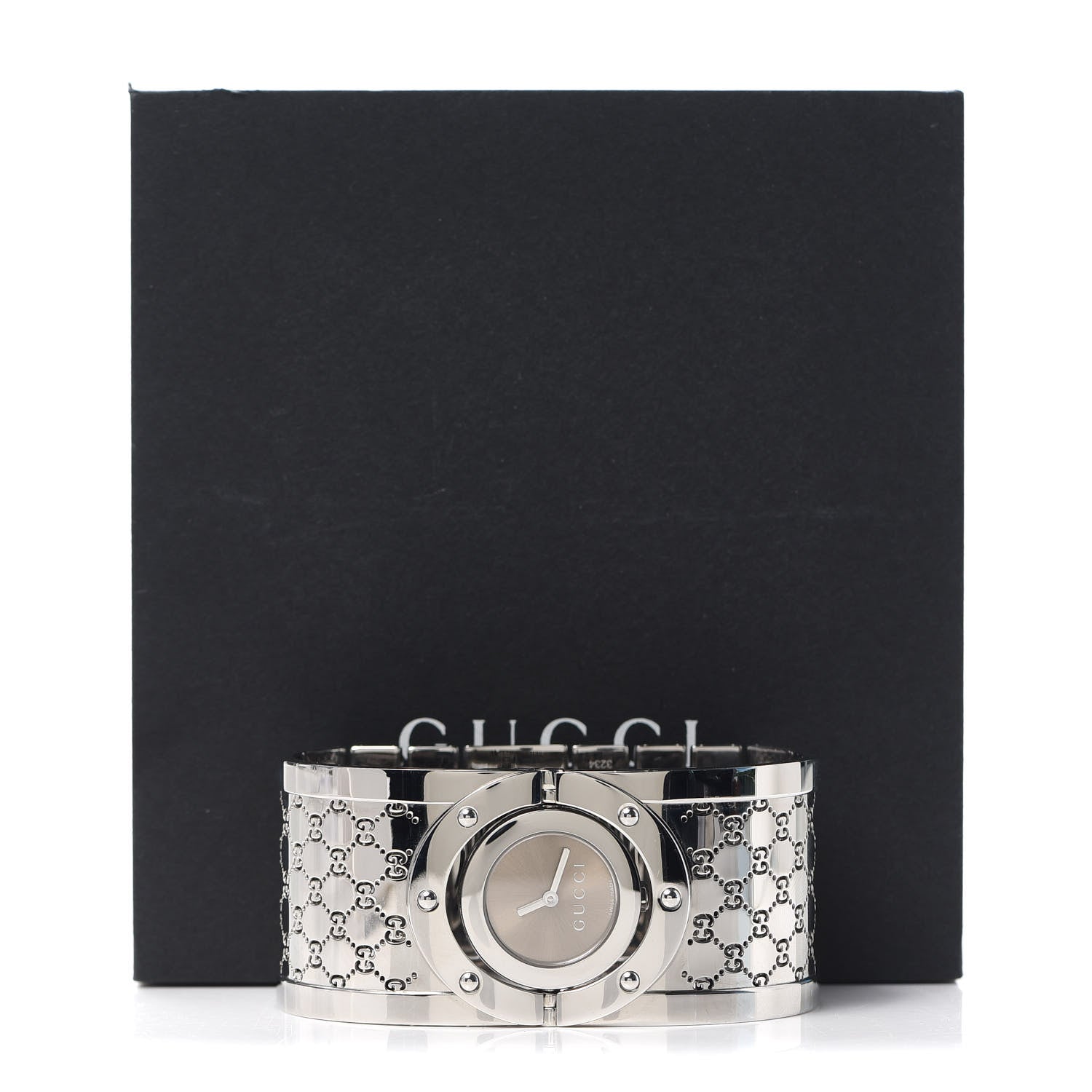 Gucci Stainless Steel 33mm Twirl Quartz Watch Brown 6 of 6