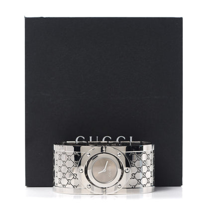 Gucci Stainless Steel 33mm Twirl Quartz Watch Brown 6 of 6