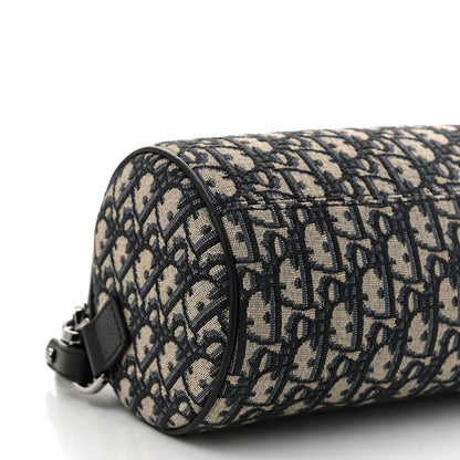 Christian Dior Oblique Mini Roller Saddle Bag With Strap Beige Black 8 of 9