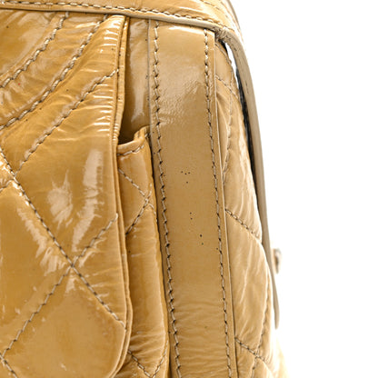 Chanel Patent Quilted Day Glo Flap Bag Beige 18 of 20