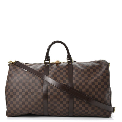 Louis Vuitton Damier Ebene Keepall Bandouliere 55 1 of 10