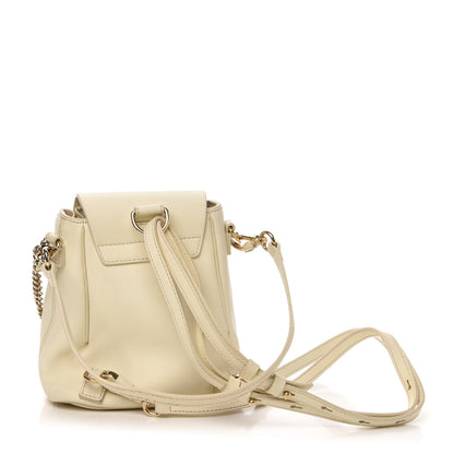 Chloe Calfskin Quilted Mini Faye Backpack Natural White 2 of 13