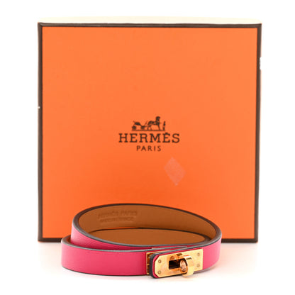 Hermes Swift Kelly Double Tour Bracelet T2 Rose Mexico 7 of 7