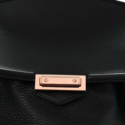 Alexander Wang Pebbled Calfskin Prisma Skeletal Backpack Black Rose Gold Hardware 9 of 11