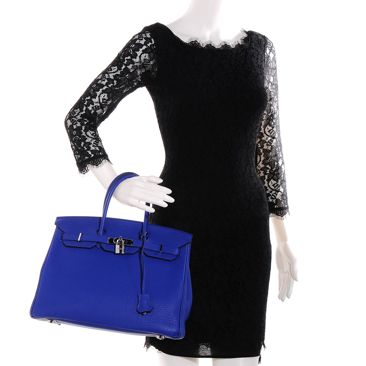 Hermes Togo Birkin 35 Bleu Electrique 2 of 21