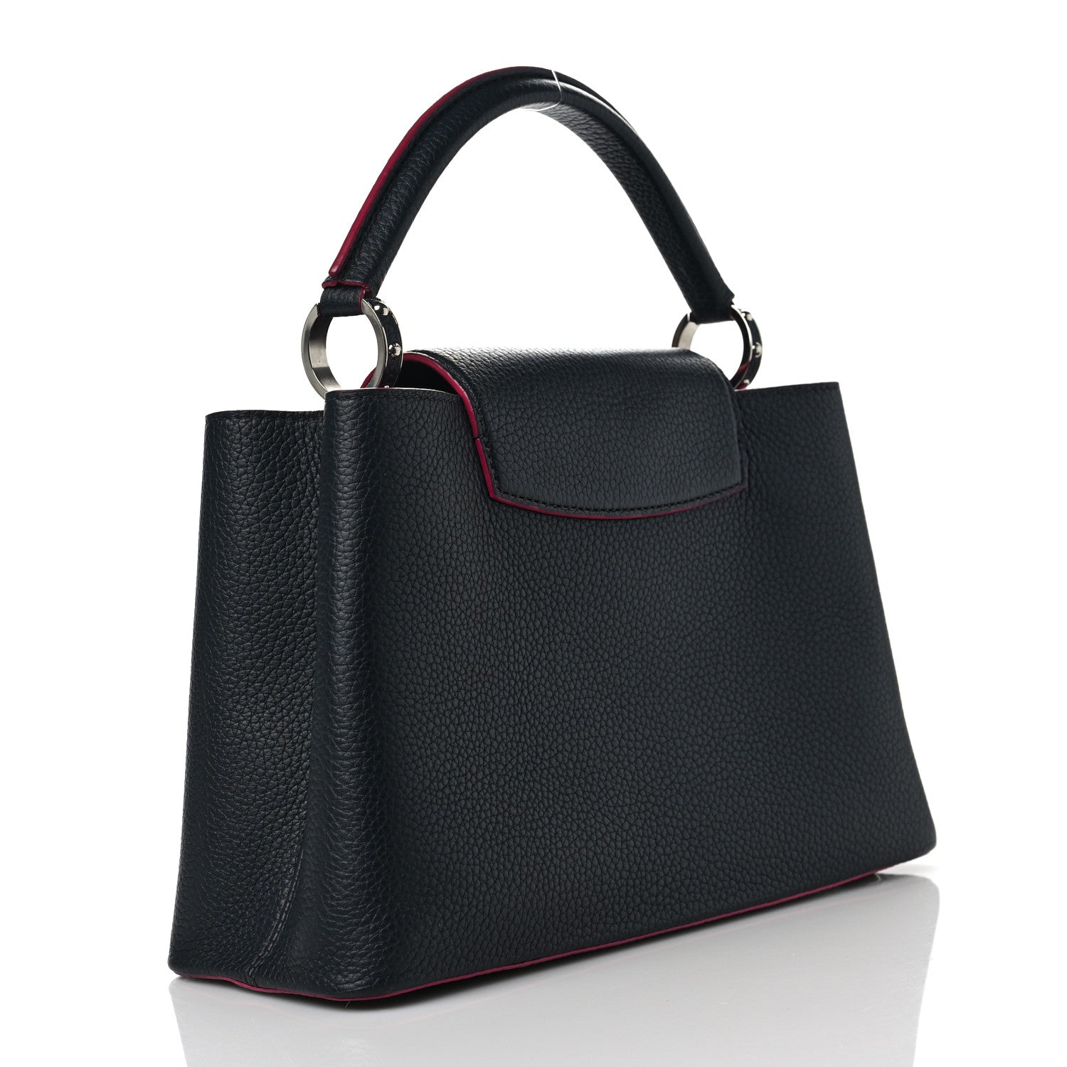 Louis Vuitton Taurillon Capucines PM Cobalt Fuchsia 2 of 7