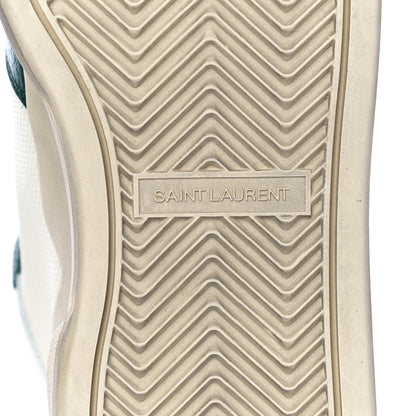 Saint Laurent Calfskin Mid Top Sneakers 37 Green 8 of 15
