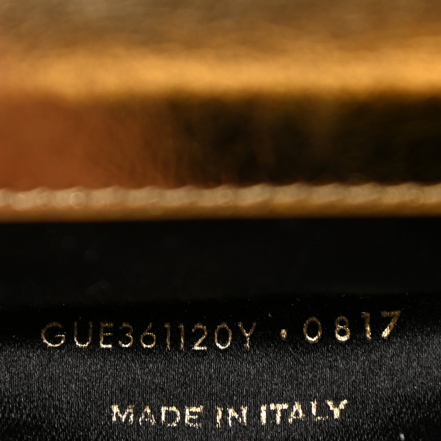 Metallic Calfskin Monogram Large Belle De Jour Clutch Gold