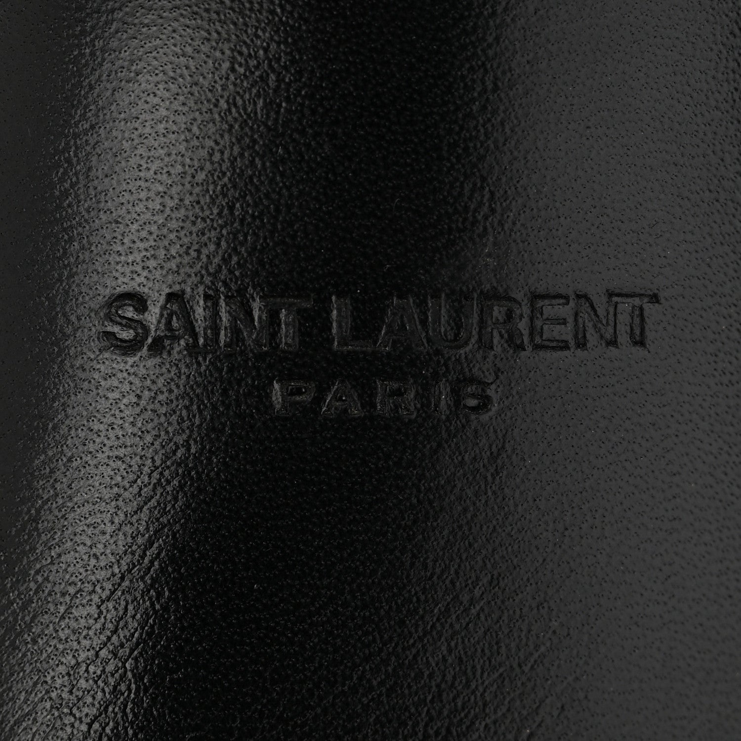 Saint Laurent Calfskin Monogram Jimmy Joan Slide Sandals 37 Black 6 of 10