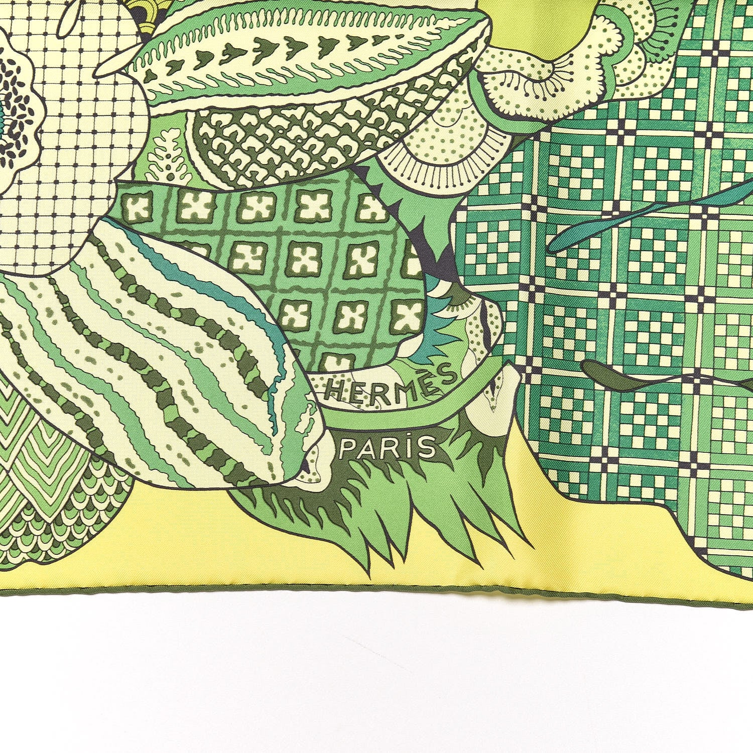 Hermes Silk Fleurs D Indiennes Scarf 90 3 of 5