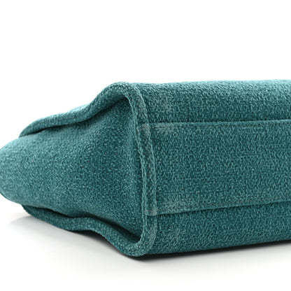 Chanel Lurex Boucle Small Deauville Tote Turquoise 9 of 10