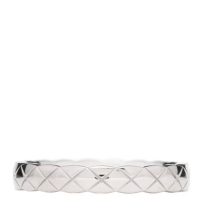 Chanel 18K White Gold Mini Coco Crush Ring 54 6.75 1 of 5