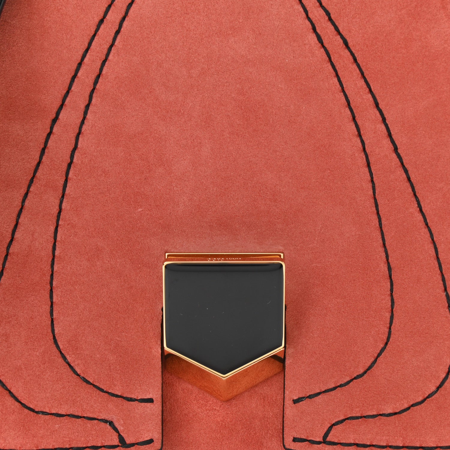 Jimmy Choo Suede Lockett XB Crossbody Bag Coral 7 of 9