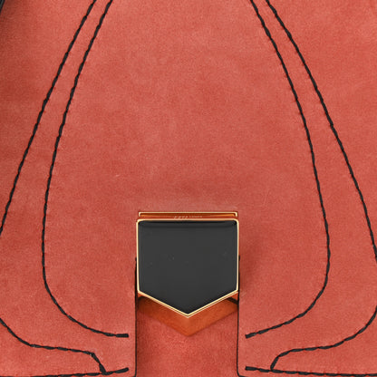 Jimmy Choo Suede Lockett XB Crossbody Bag Coral 7 of 9