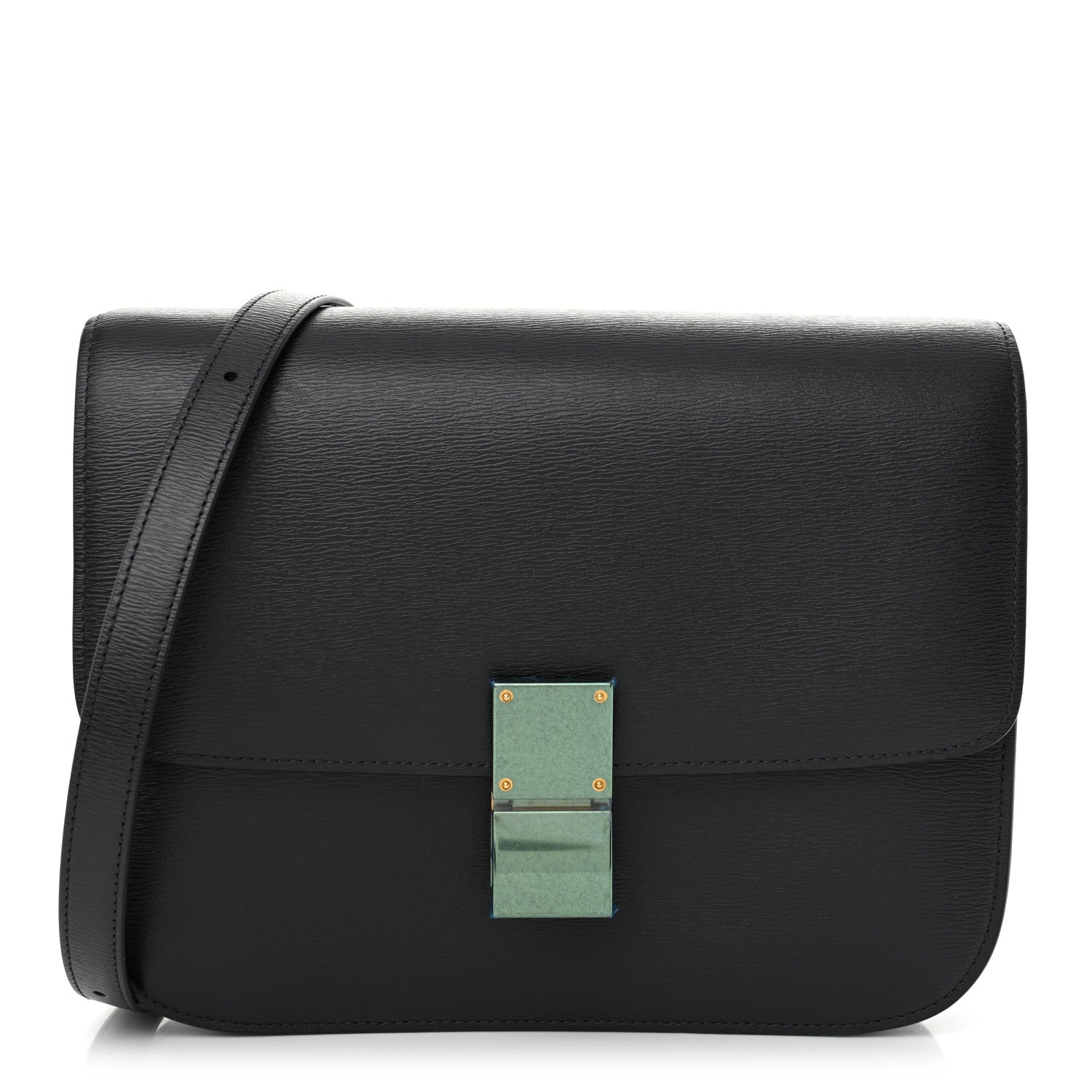 Celine Liege Calfskin Medium Classic Box Flap Bag Anthracite 1 of 11