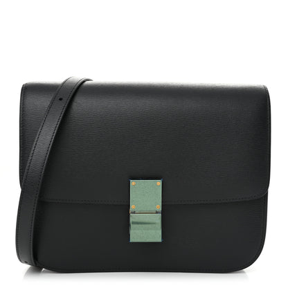 Celine Liege Calfskin Medium Classic Box Flap Bag Anthracite 1 of 11
