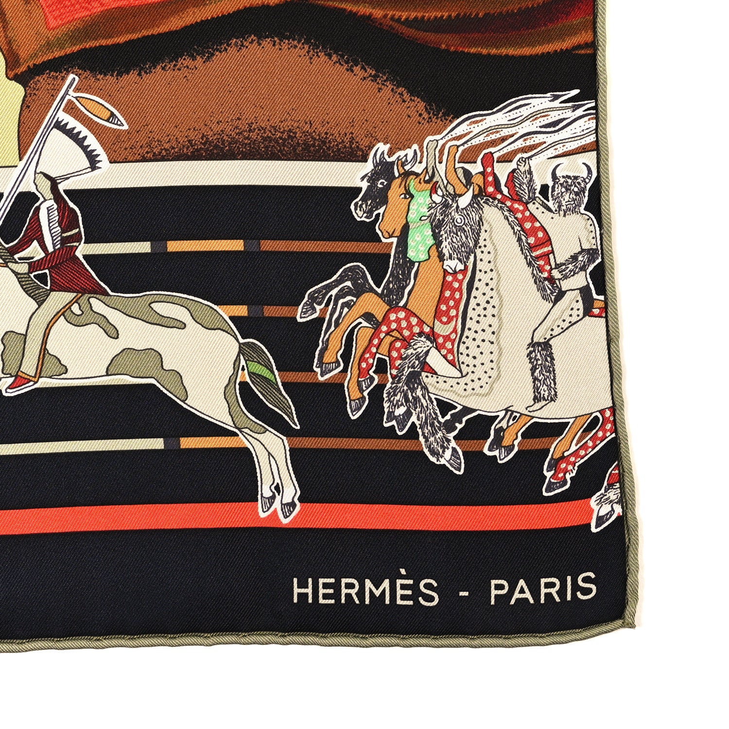 Hermes Silk Carre En Carres Scarf 90 2 of 4