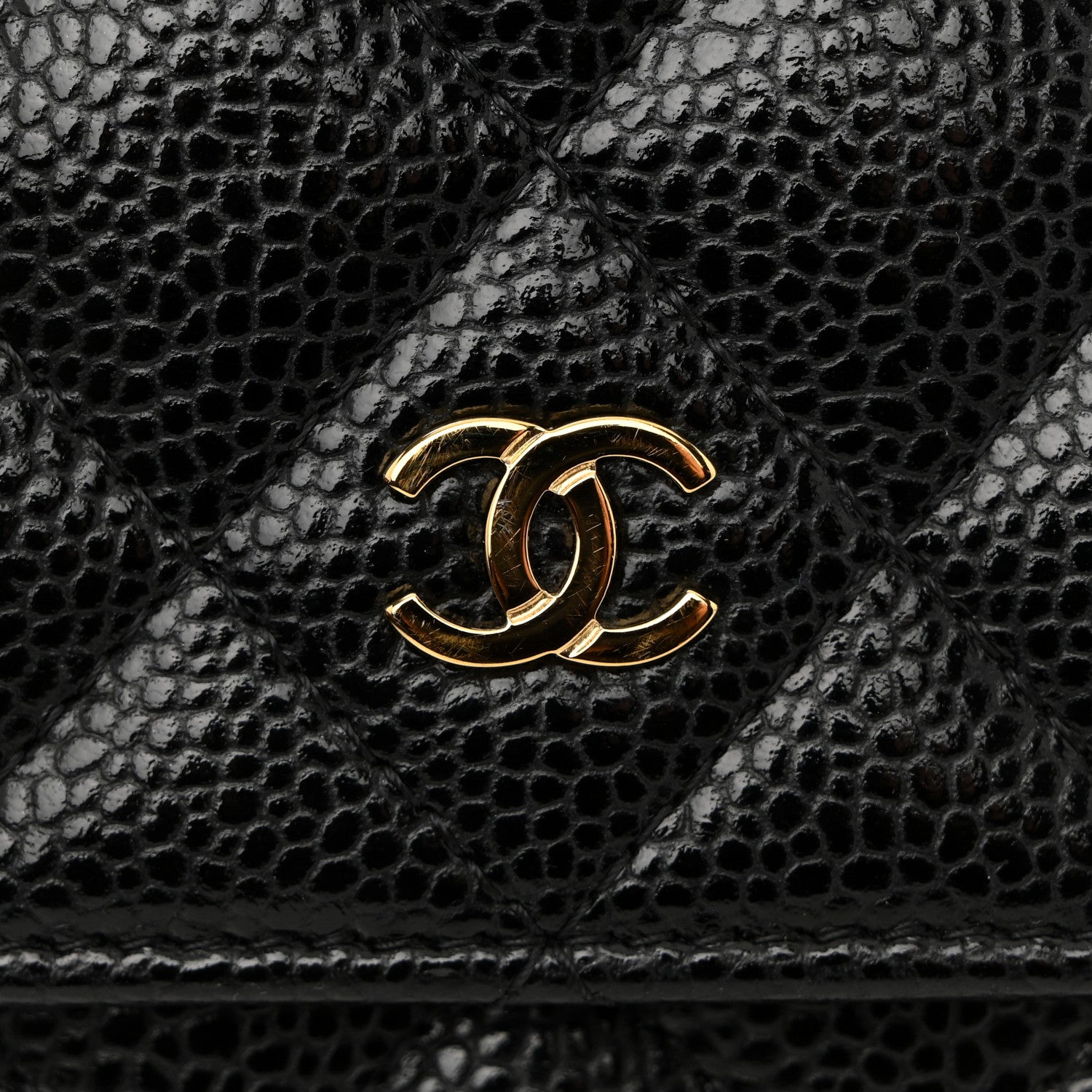 Chanel Caviar Quilted Wallet On Chain WOC Black 12 of 15
