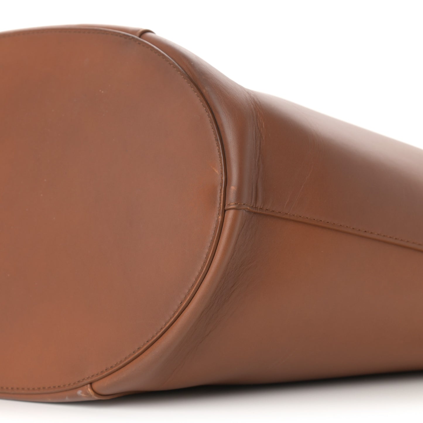 Calfskin Basket Tote Wood
