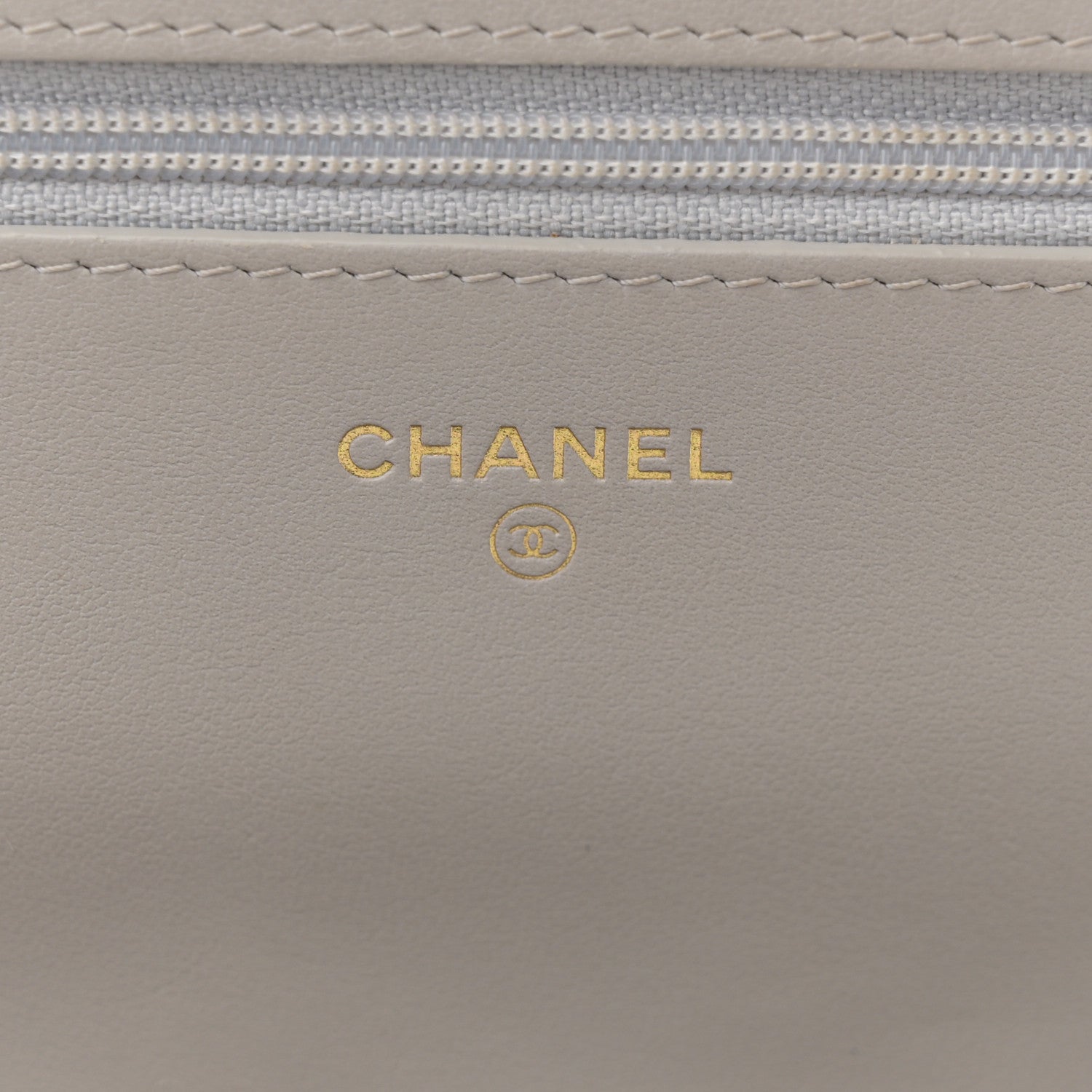 Chanel Caviar Quilted Boy Wallet On Chain WOC Grey 6 of 19
