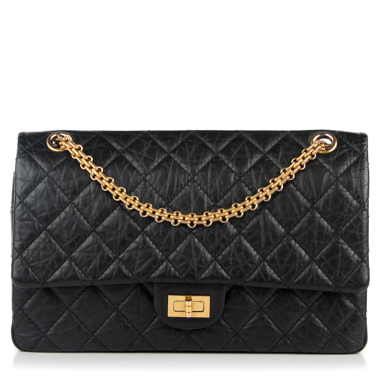 Chanel Aged Calfskin Quilted 2.55 Reissue 226 Flap Black 1 of 9