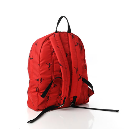 Alexander McQueen Nylon Dancing Skeleton Backpack Red 3 of 10