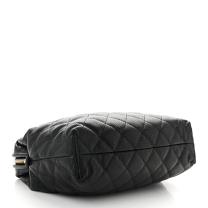 Chanel Shiny Caviar Quilted Large Bowling Bag Black 4 of 10