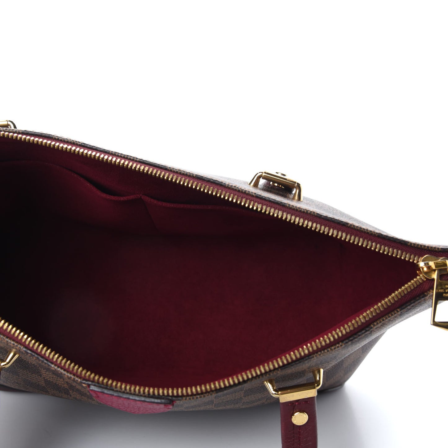 Damier Ebene Cuir Taurillon Hyde Park Fuchsia