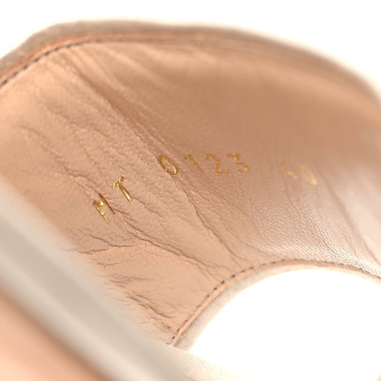 Christian Dior Metallic Satin Embroidered Dway 35mm Slide Sandals 40 Pale Gold 7 of 10