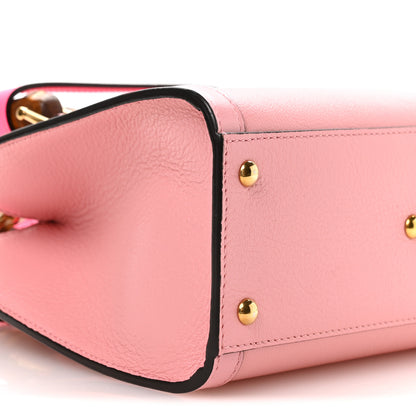 Gucci Wonka Grain Calfskin Mini Diana Tote Bag Wild Rose Fuxia Fluo 8 of 9