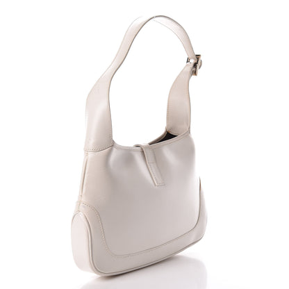 Gucci Calfskin Small Jackie O Hobo White 3 of 22