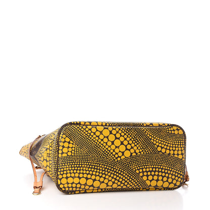 Louis Vuitton Monogram Kusama Waves Neverfull MM Yellow 4 of 11