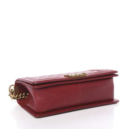 Chanel Lambskin Quilted Medium Boy Flap Red 4 of 11