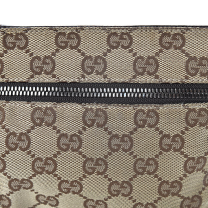 Gucci GG Monogram Double Pocket Belt Bag Dark Brown 15 of 17