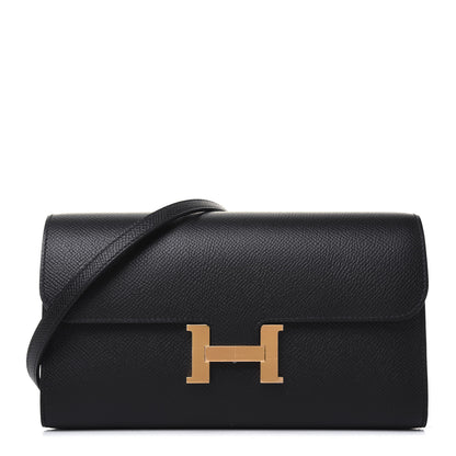 Hermes Epsom Constance Wallet To Go Black 1 of 12