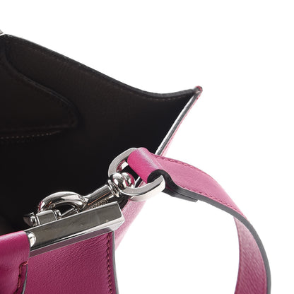 Fendi Vitello Dolce Shiny Nappa Petite 3Jours Tote Magenta Carbone 10 of 16