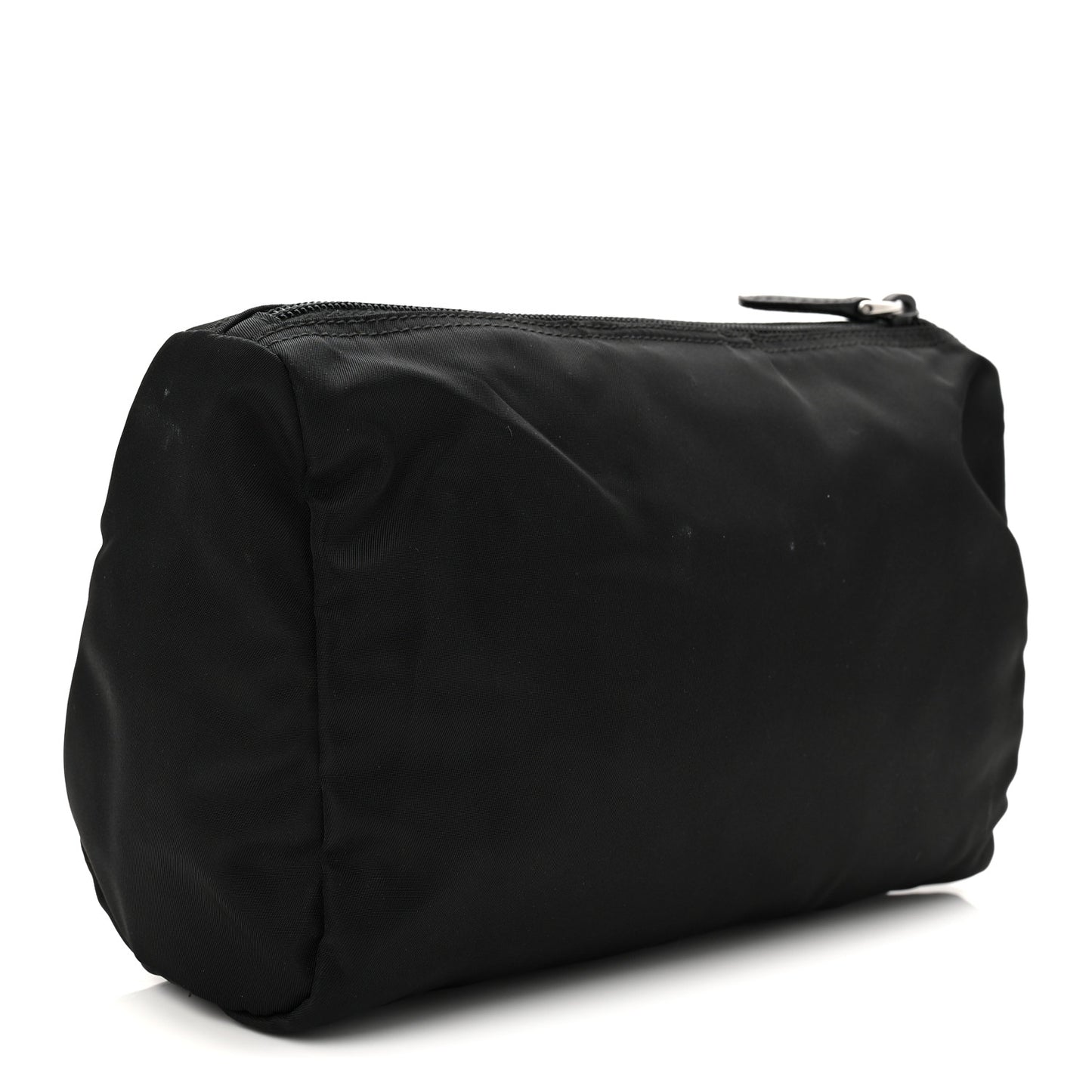 Nylon Tessuto Cosmetic Pouch Black