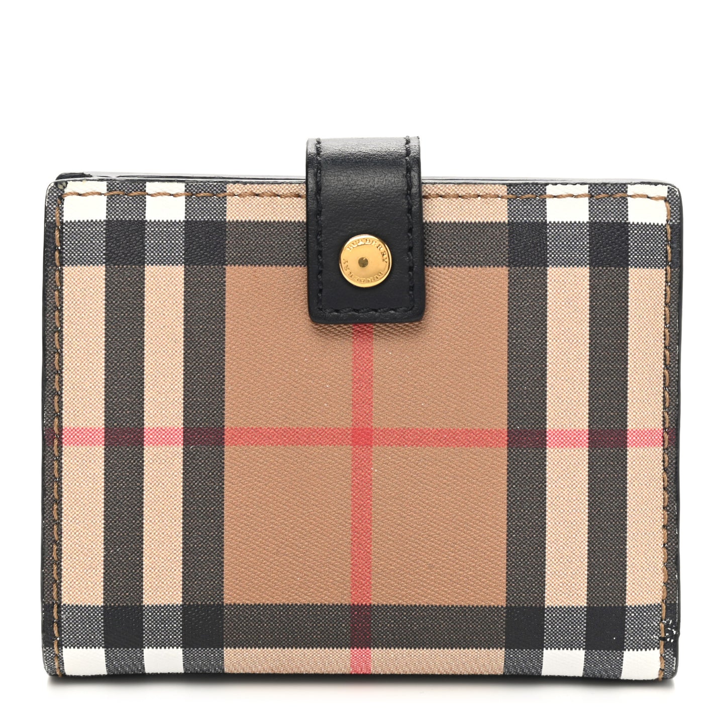 Vintage Check Folding Wallet Black