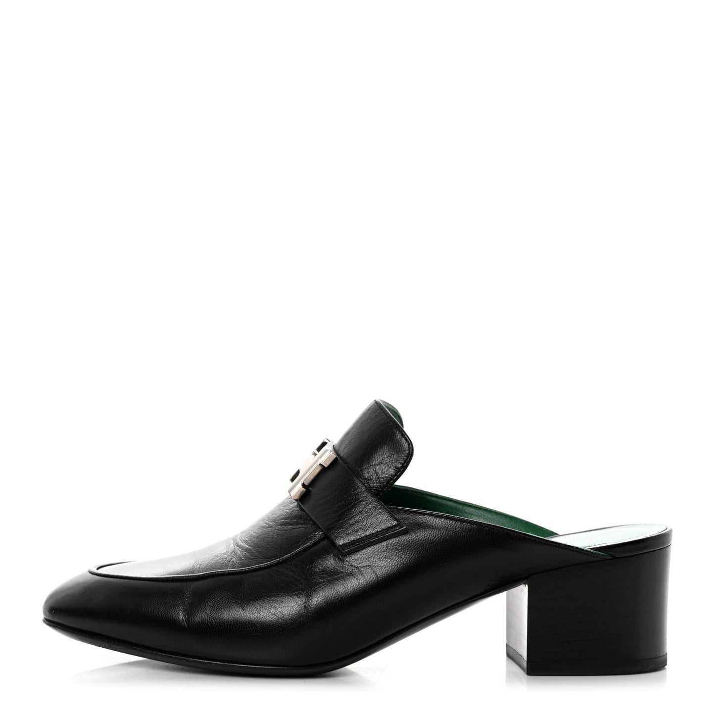 Goatskin Paradis Mules 37.5 Black