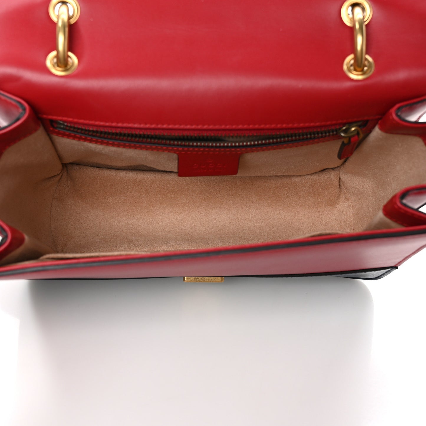 Calfskin Sylvie Web Queen Margaret Shoulder Bag Blue Agata Hibiscus Red Mystic White