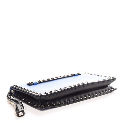 Valentino Garavani Nappa Rockstud Wristlet Clutch Light Sapphire Black 4 of 8