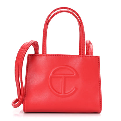 Telfar Vegan Leather Small Shopping Bag Red 1 of 8