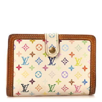 Louis Vuitton Monogram Multicolor French Purse Wallet White 1 of 9