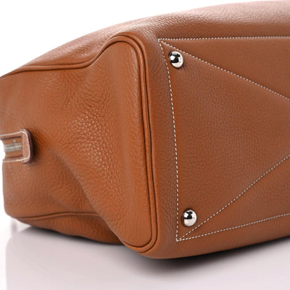 Hermes Taurillon Clemence Victoria II 35 Gold 7 of 9