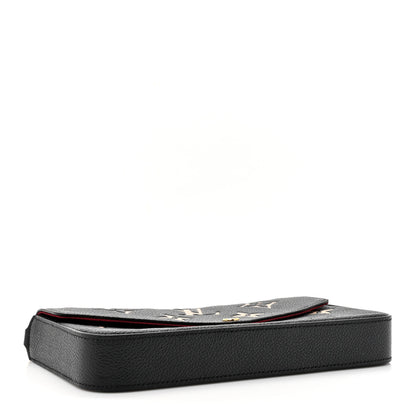 Louis Vuitton Empreinte Monogram Giant Felicie Pochette Black Beige 5 of 12