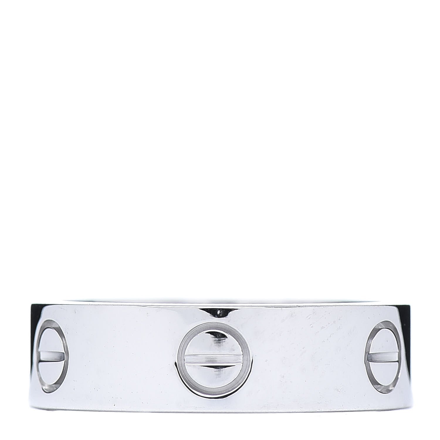Cartier 18K White Gold 6mm LOVE Ring 59 8.75 1 of 5